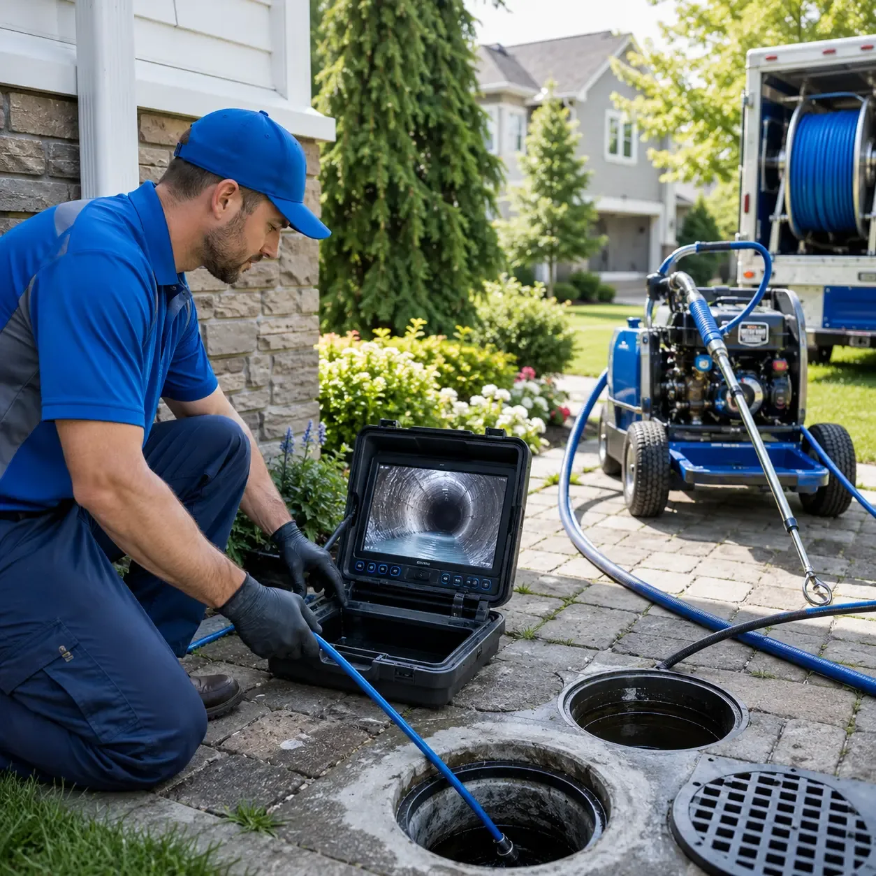 Outdoor drain cleaning professionals serving Rocky Hill, NJ